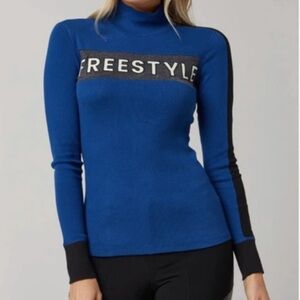 Alp N Rock Mock Neck Freestyle Top (M) NWOT